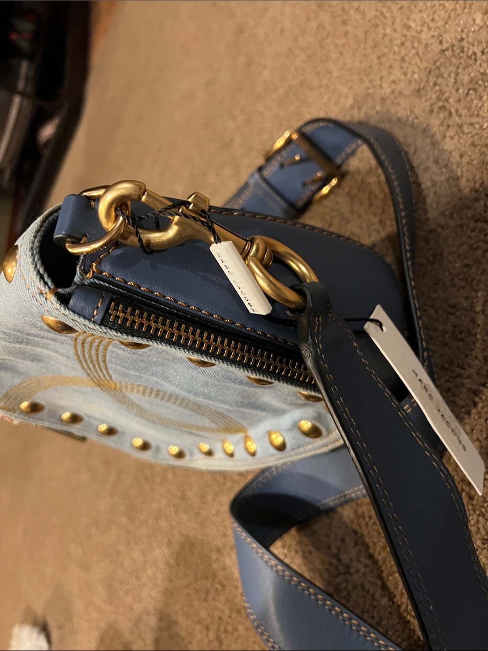 Marc Jacob Nomad Crossbody Denim Bag denim Jean **see pictures - Picture 6 of 16
